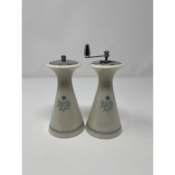 Lenox Fine China Wyndcrest Sat and Pepper Mill Set Vintage Ivory 1970's - Picture 4 of 14